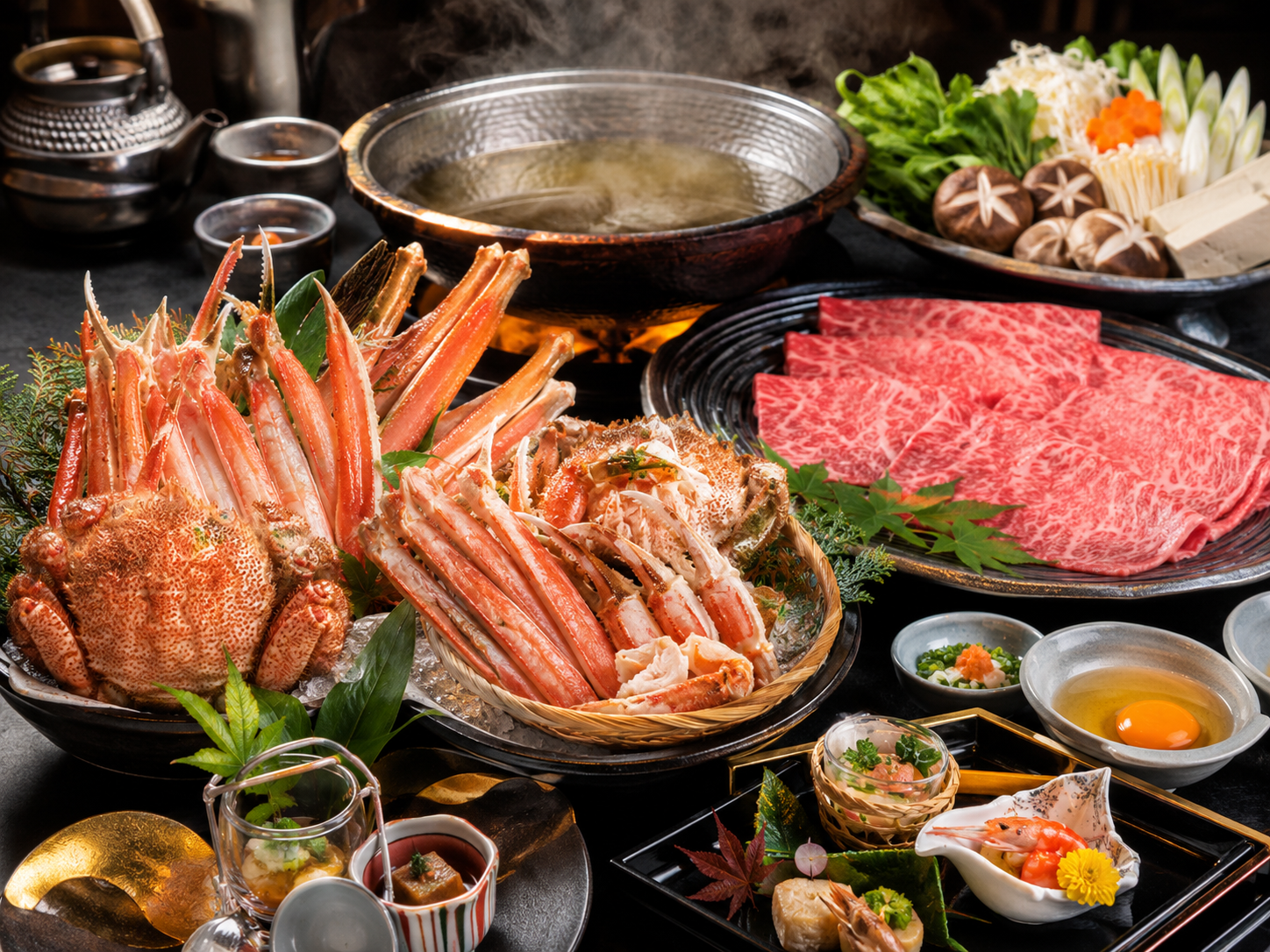宮之森三大蟹・黑毛和牛涮涮鍋